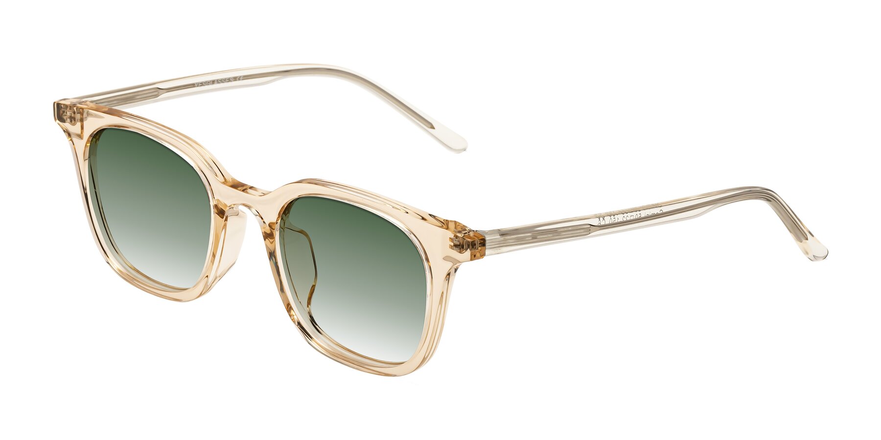 Angle of Gemini in Champagne with Green Gradient Lenses