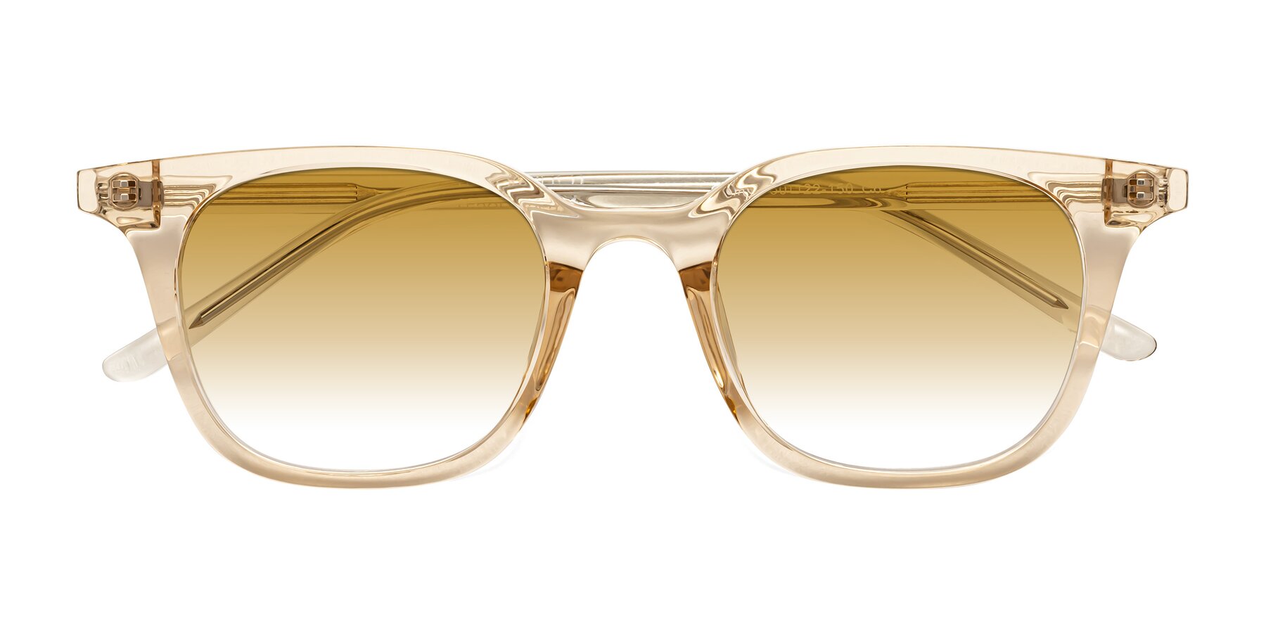 Folded Front of Gemini in Champagne with Champagne Gradient Lenses
