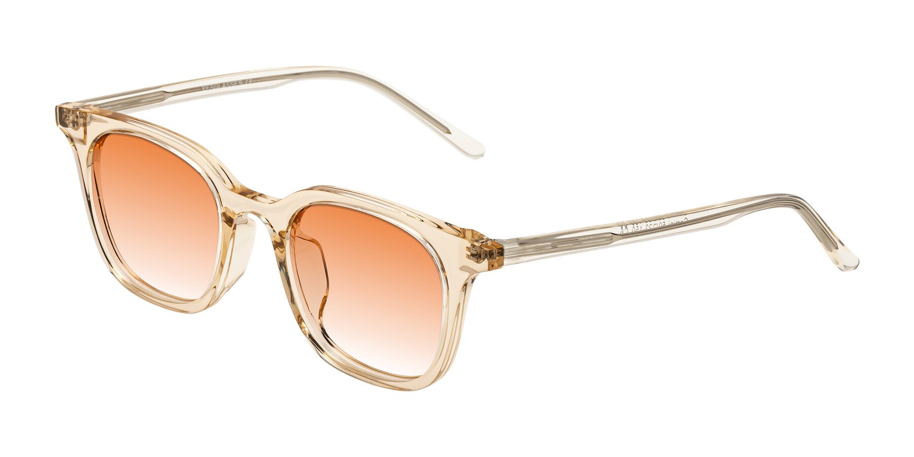 Angle of Gemini in Champagne with Orange Gradient Lenses