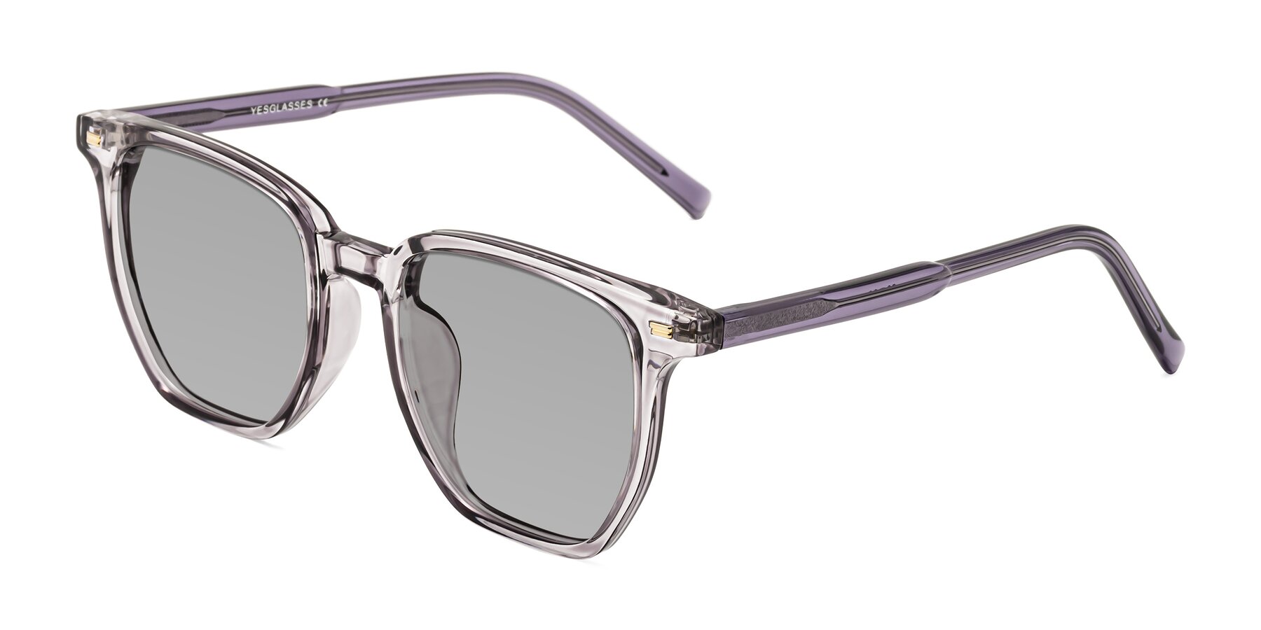 Angle of Lucky in Light Purple with Light Gray Tinted Lenses