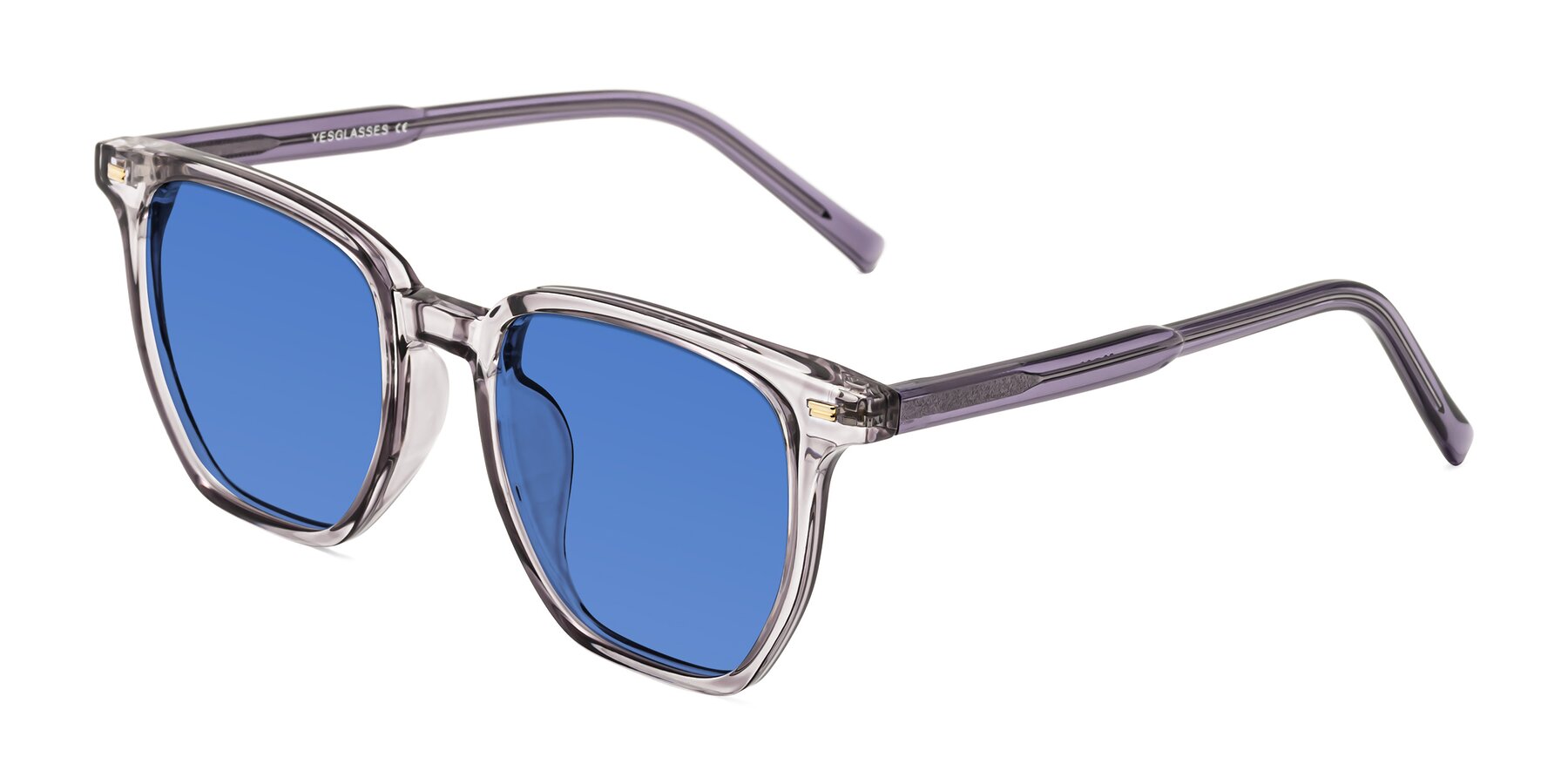 Angle of Lucky in Light Purple with Blue Tinted Lenses