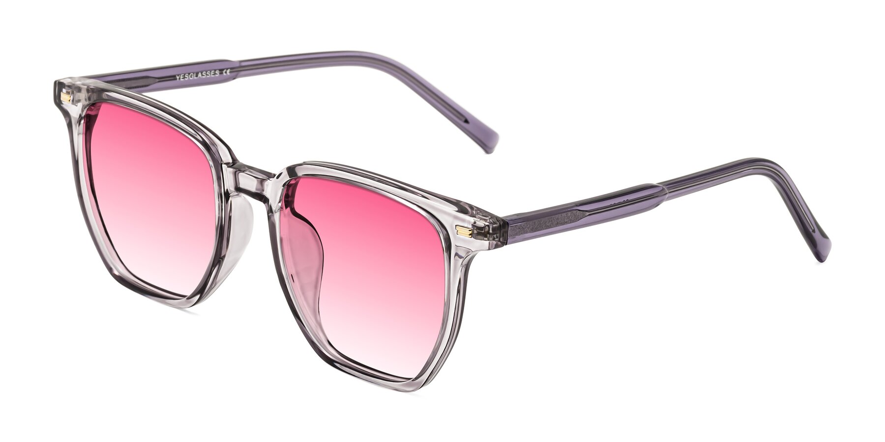 Angle of Lucky in Light Purple with Pink Gradient Lenses