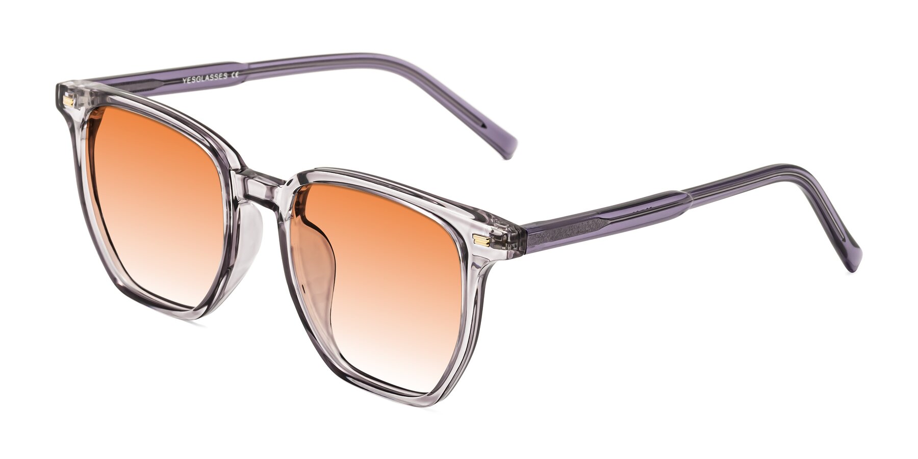 Angle of Lucky in Light Purple with Orange Gradient Lenses