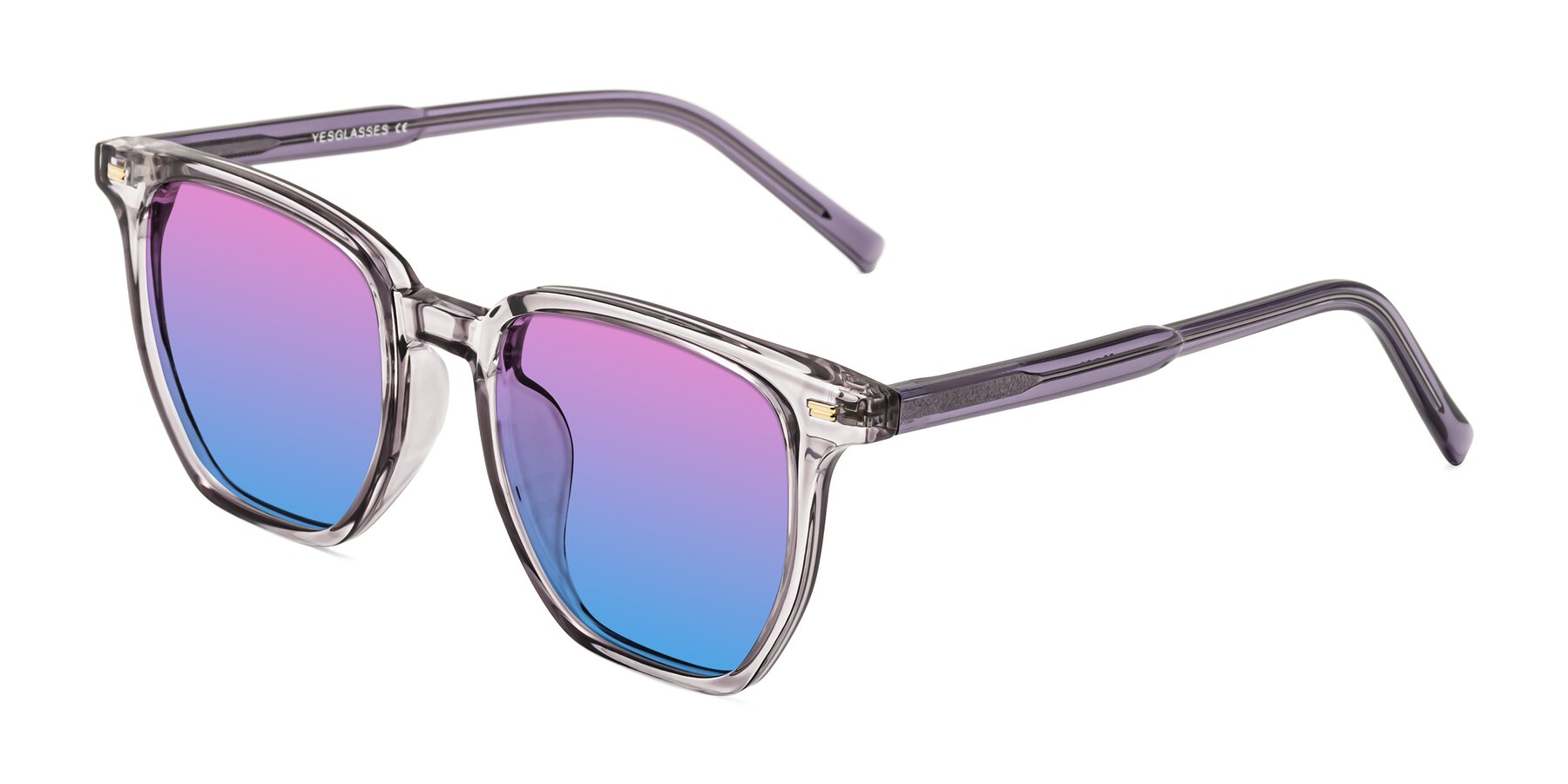 Angle of Lucky in Light Purple with Pink / Blue Gradient Lenses