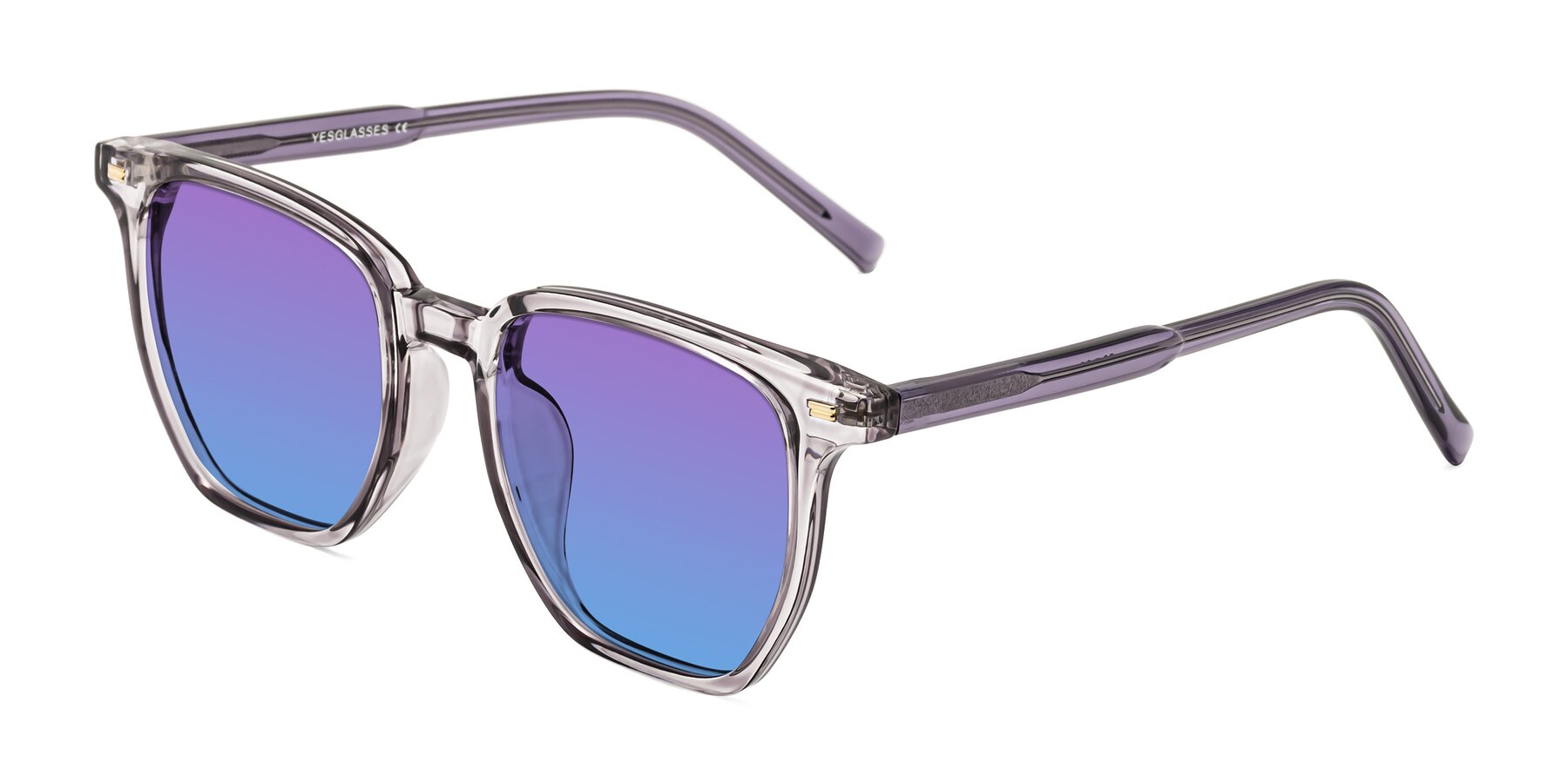 Angle of Lucky in Light Purple with Purple / Blue Gradient Lenses