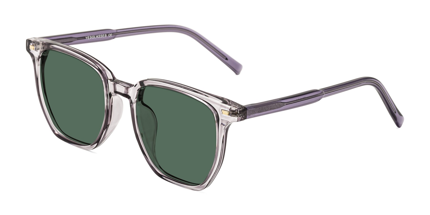 Angle of Lucky in Light Purple with Green Polarized Lenses