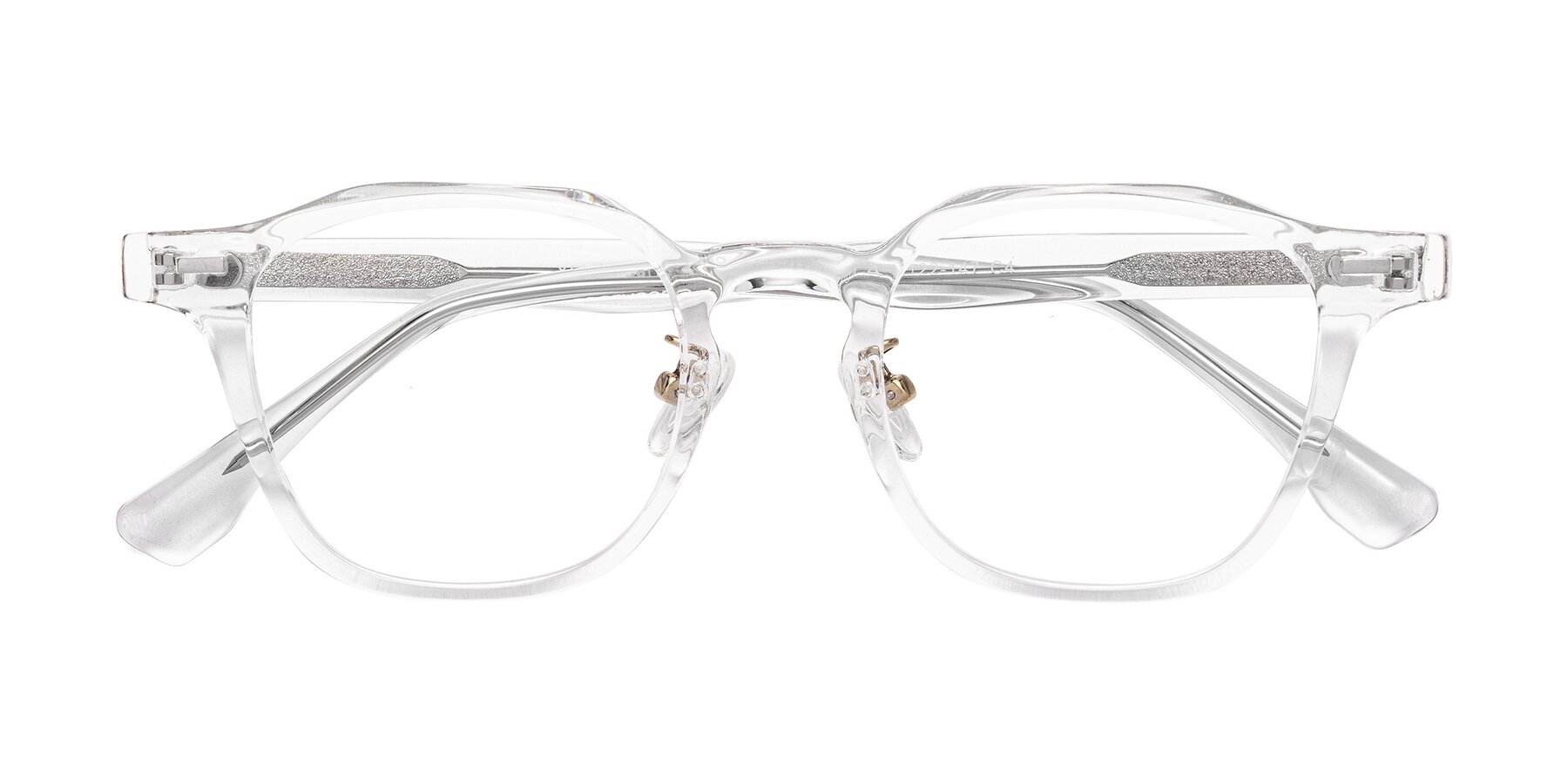Folded Front of Mississauga in Clear with Clear Eyeglass Lenses