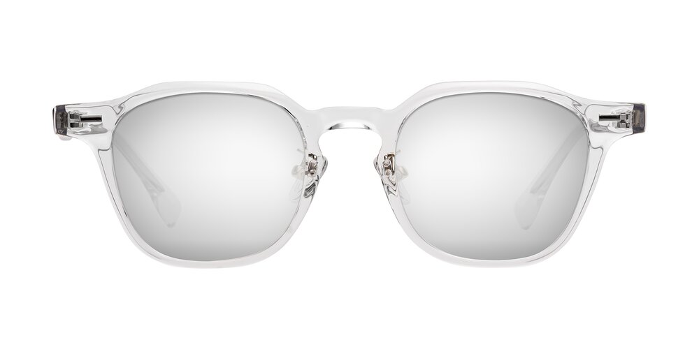 Mississauga - Clear Flash Mirrored Sunglasses