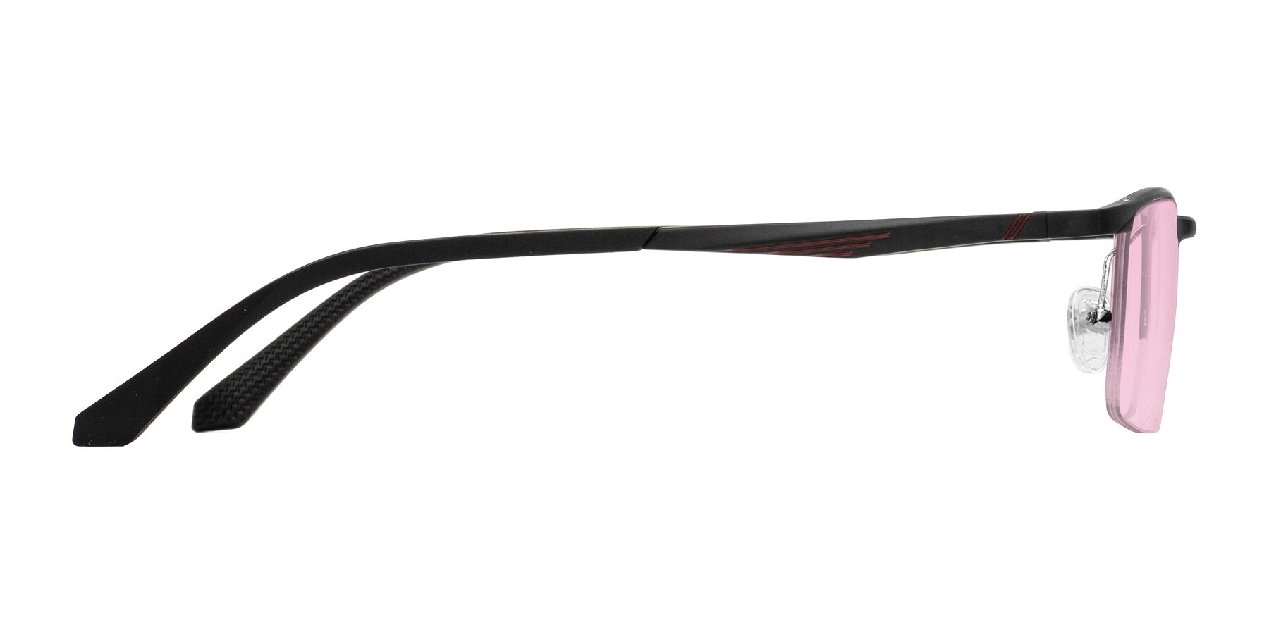 Side of CX6236 in Black with Light Pink Tinted Lenses