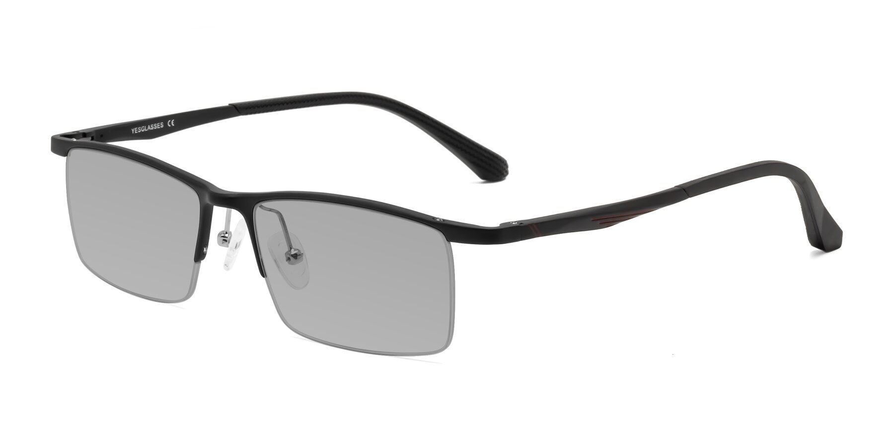 Angle of CX6236 in Black with Light Gray Tinted Lenses