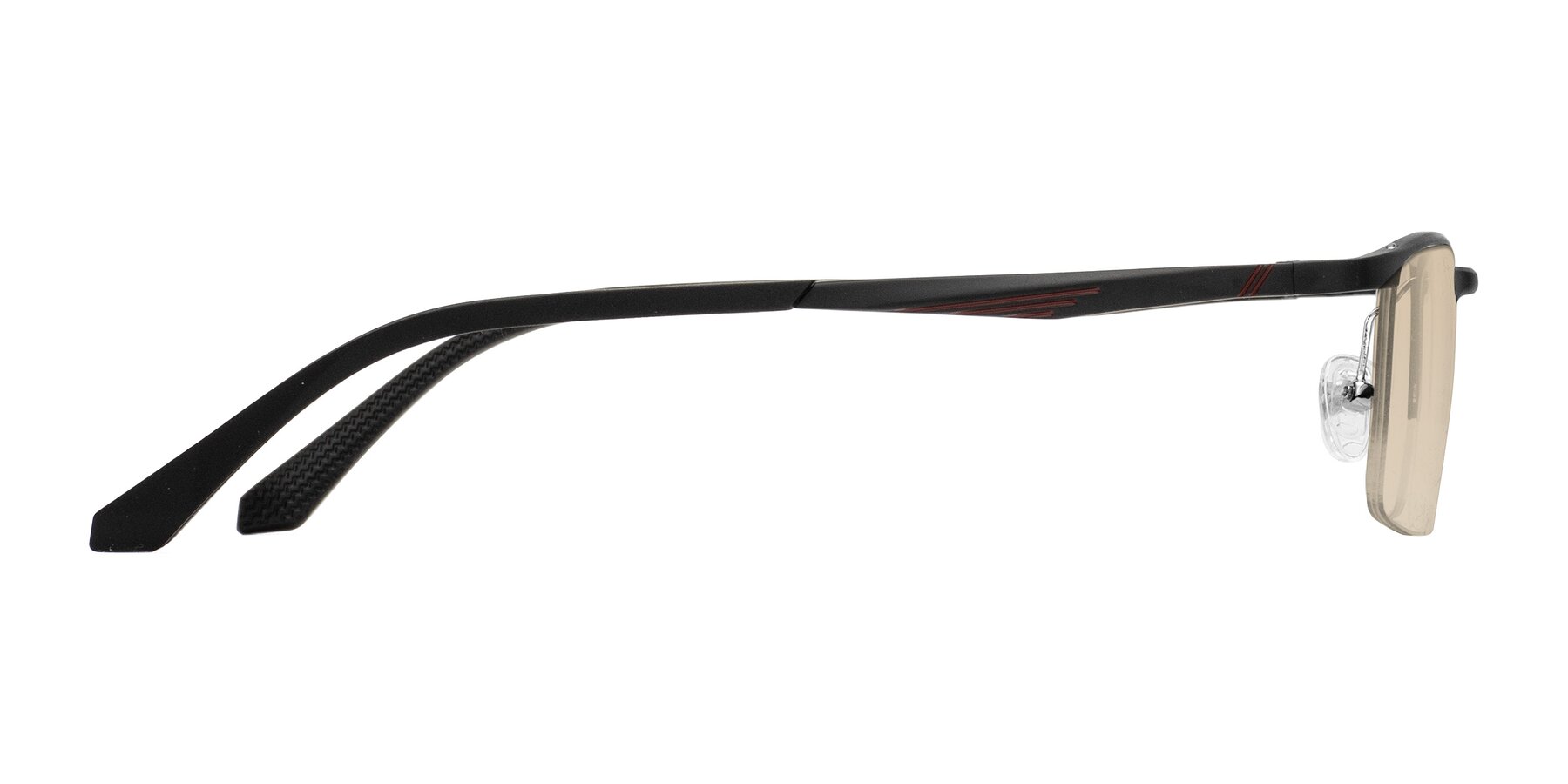 Side of CX6236 in Black with Light Brown Tinted Lenses
