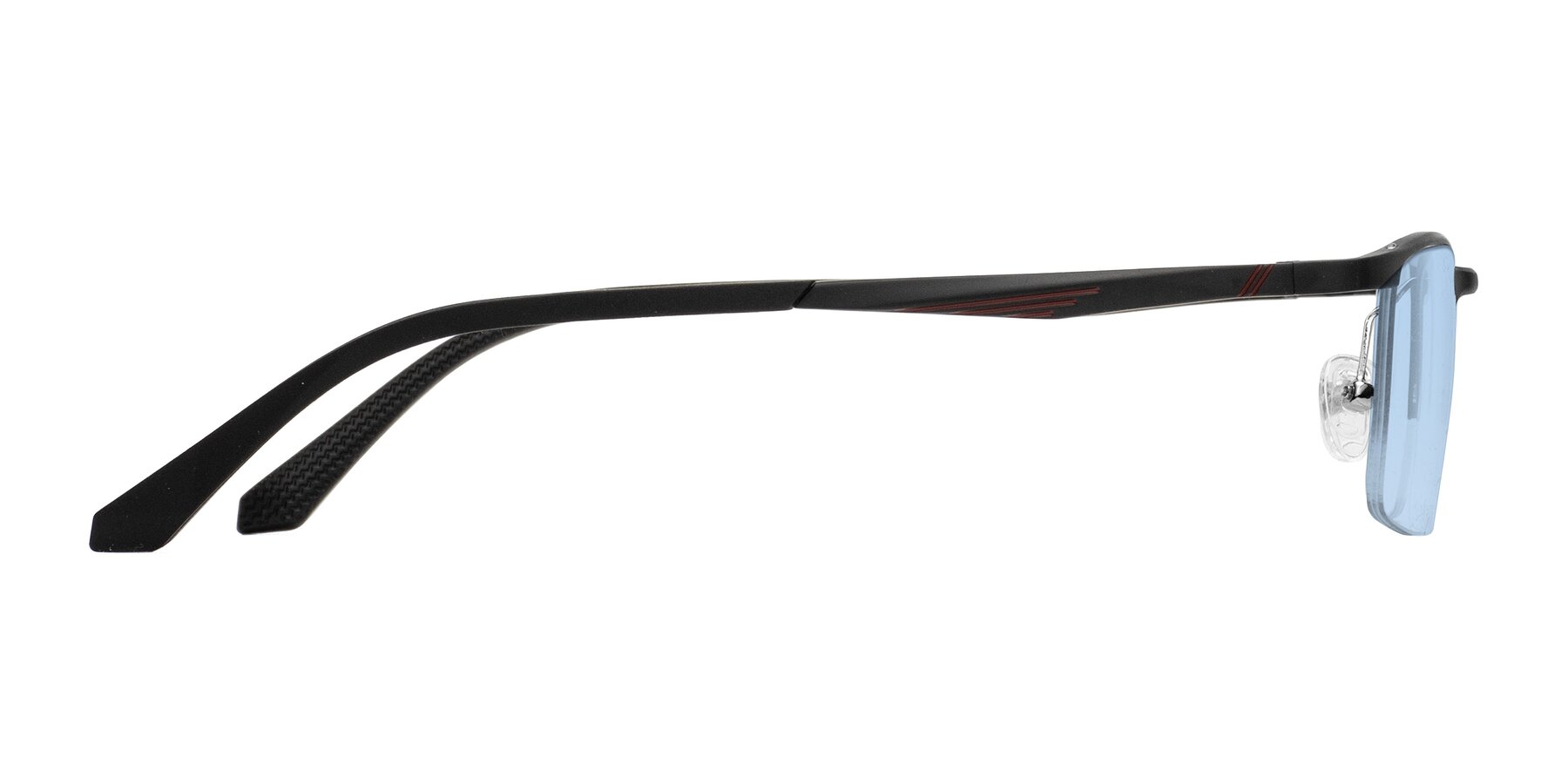 Side of CX6236 in Black with Light Blue Tinted Lenses
