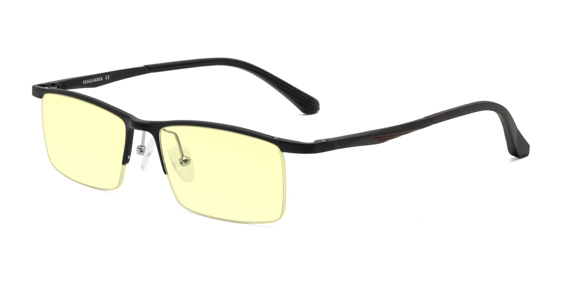 Angle of CX6236 in Black with Light Yellow Tinted Lenses