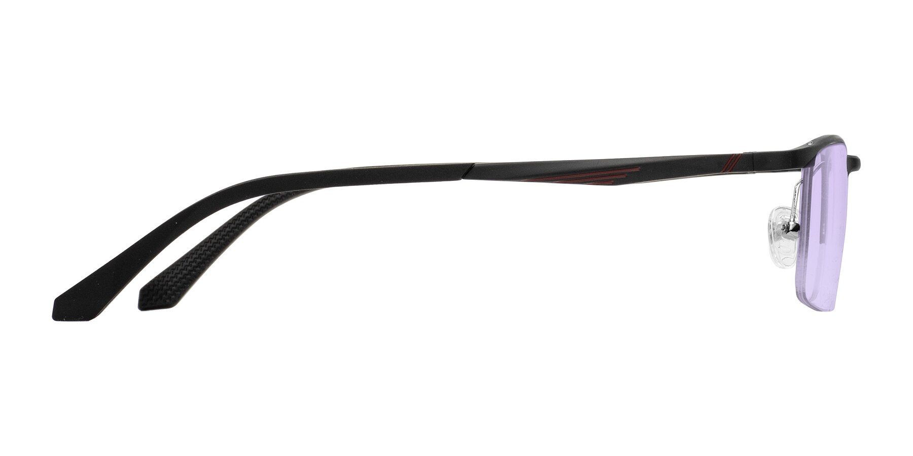 Side of CX6236 in Black with Light Purple Tinted Lenses