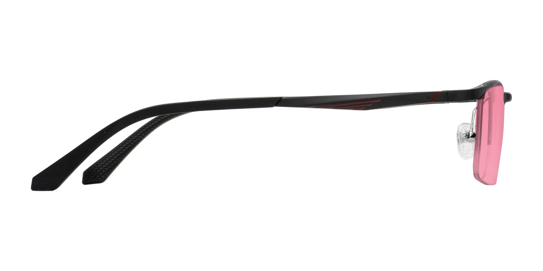 Side of CX6236 in Black with Pink Tinted Lenses