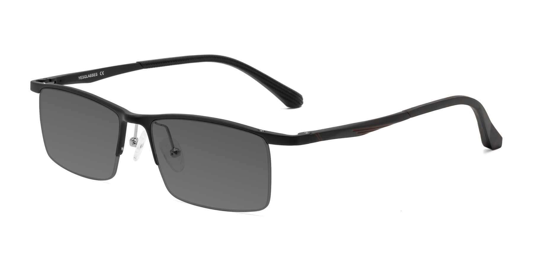 Angle of CX6236 in Black with Medium Gray Tinted Lenses