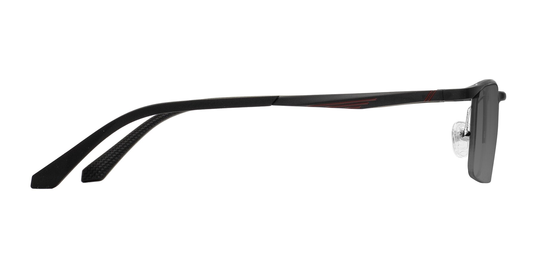 Side of CX6236 in Black with Medium Gray Tinted Lenses
