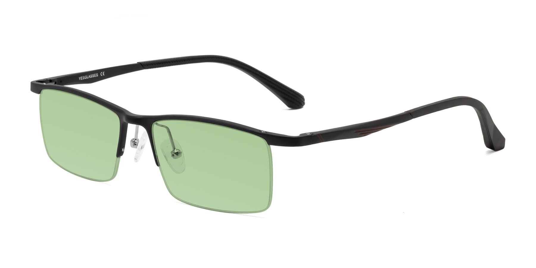 Angle of CX6236 in Black with Medium Green Tinted Lenses