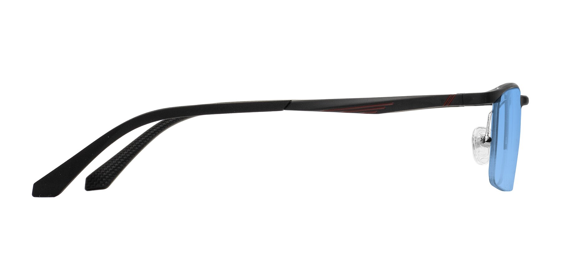 Side of CX6236 in Black with Medium Blue Tinted Lenses