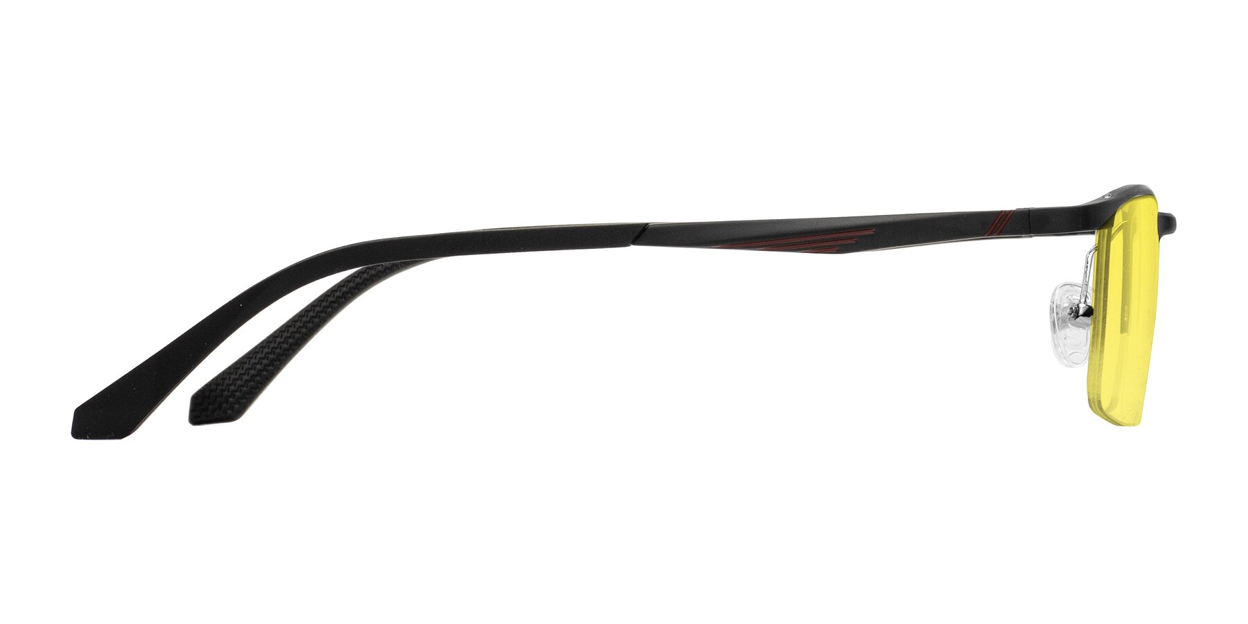 Side of CX6236 in Black with Medium Yellow Tinted Lenses