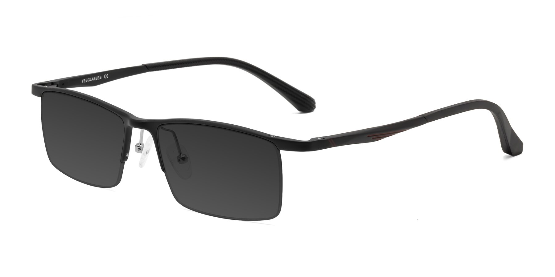 Angle of CX6236 in Black with Gray Tinted Lenses