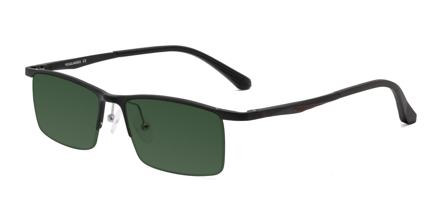 Angle of CX6236 in Black with Green Tinted Lenses