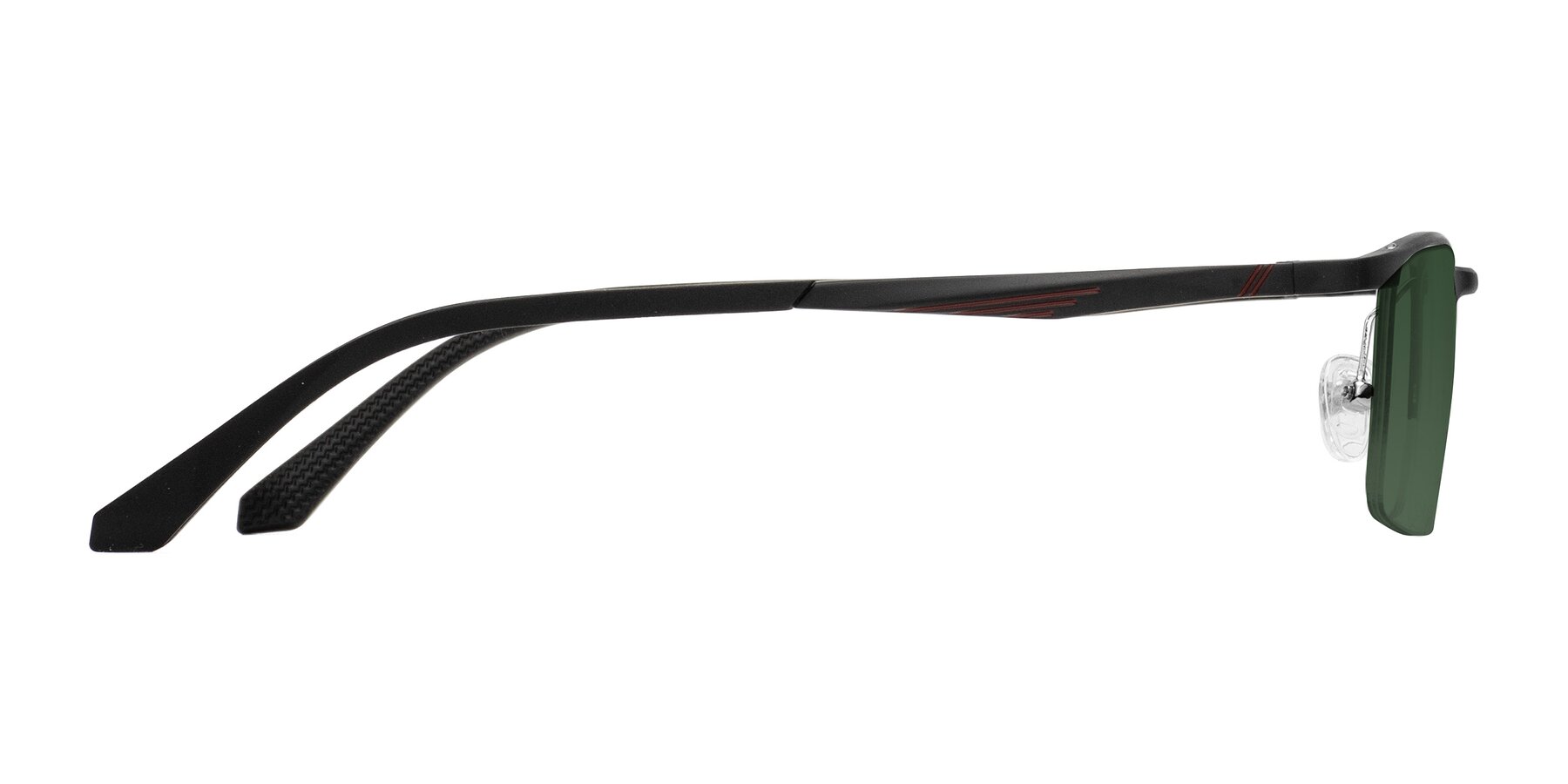 Side of CX6236 in Black with Green Tinted Lenses