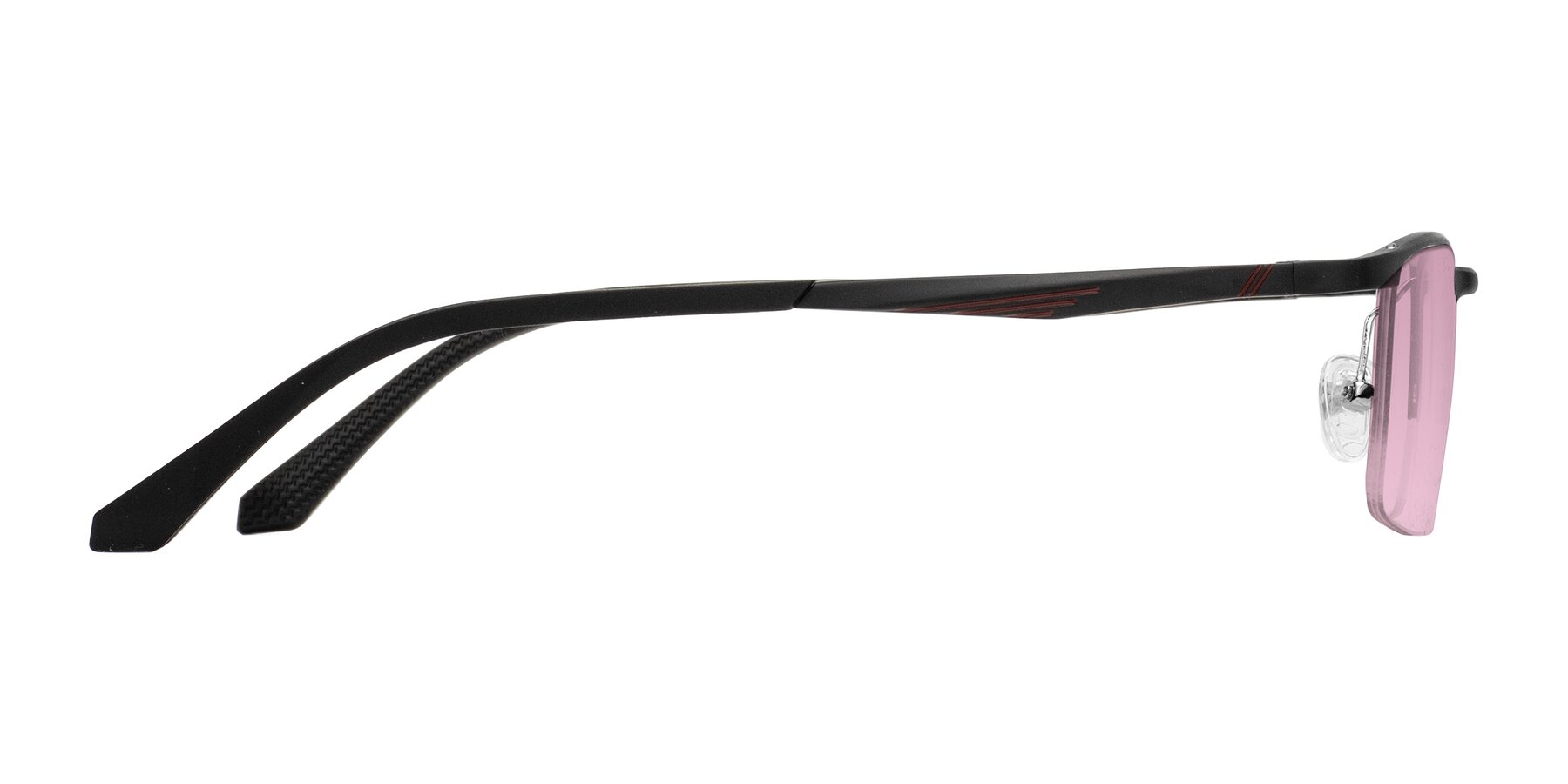 Side of CX6236 in Black with Light Wine Tinted Lenses