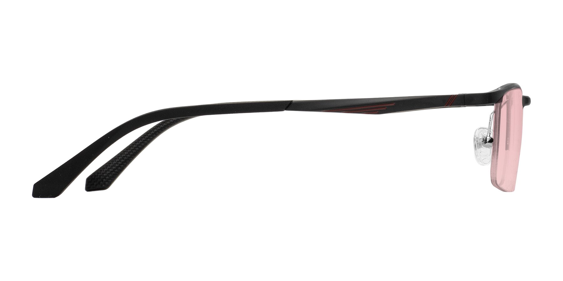 Side of CX6236 in Black with Light Garnet Tinted Lenses