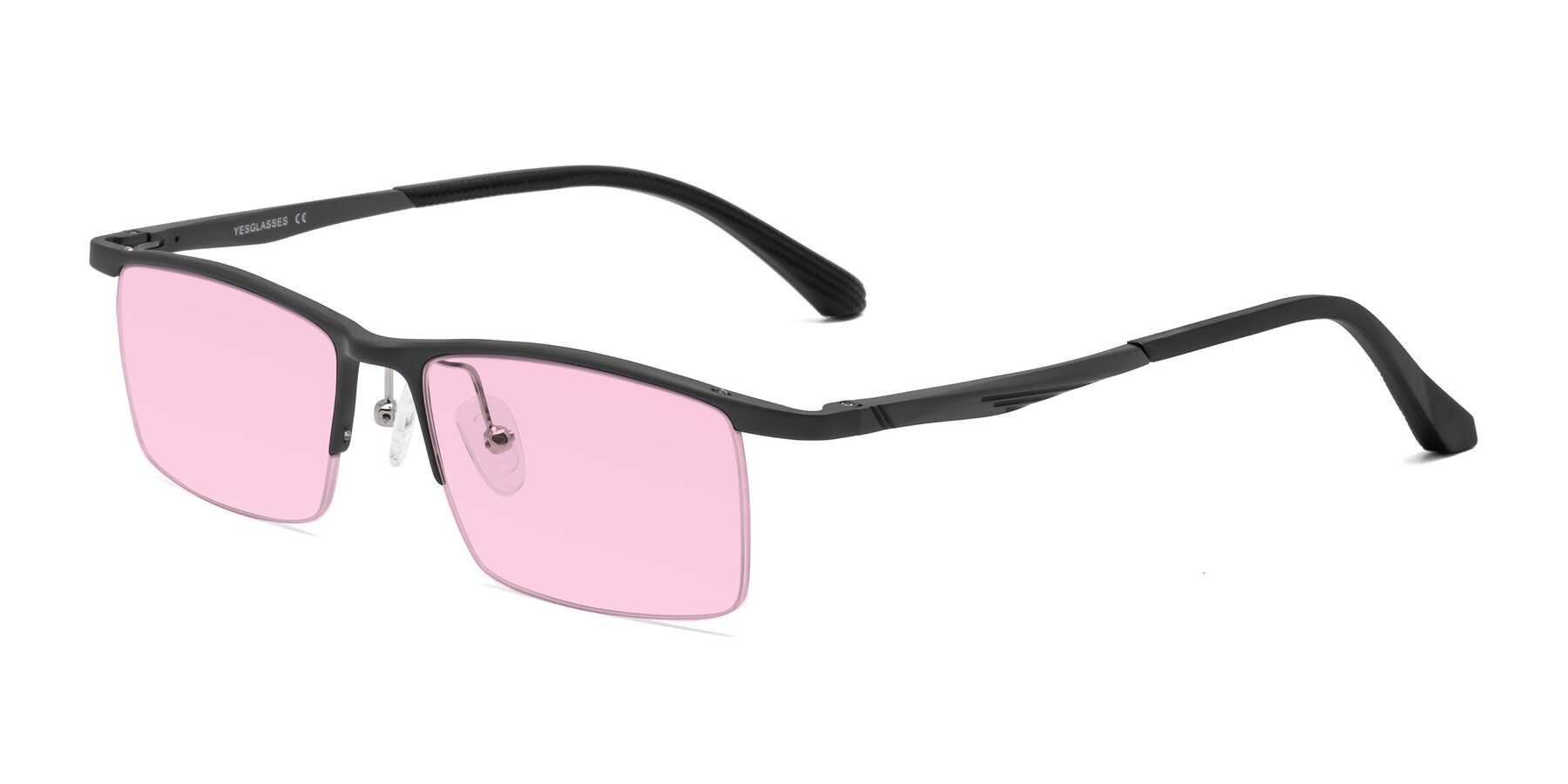 Angle of CX6236 in Gunmetal with Light Pink Tinted Lenses