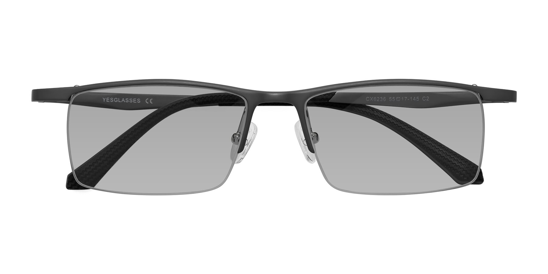 Folded Front of CX6236 in Gunmetal with Light Gray Tinted Lenses