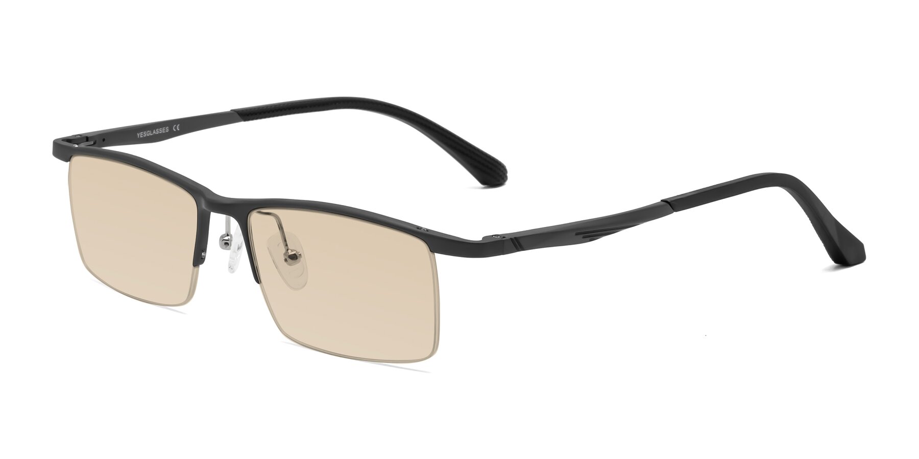 Angle of CX6236 in Gunmetal with Light Brown Tinted Lenses