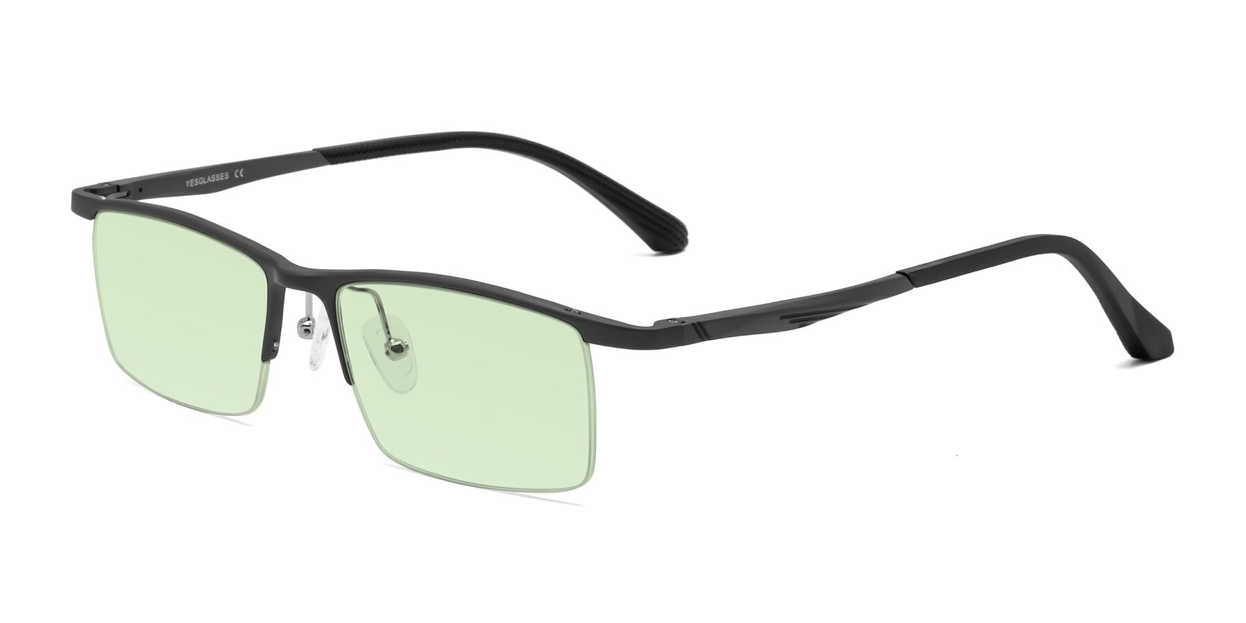 Angle of CX6236 in Gunmetal with Light Green Tinted Lenses