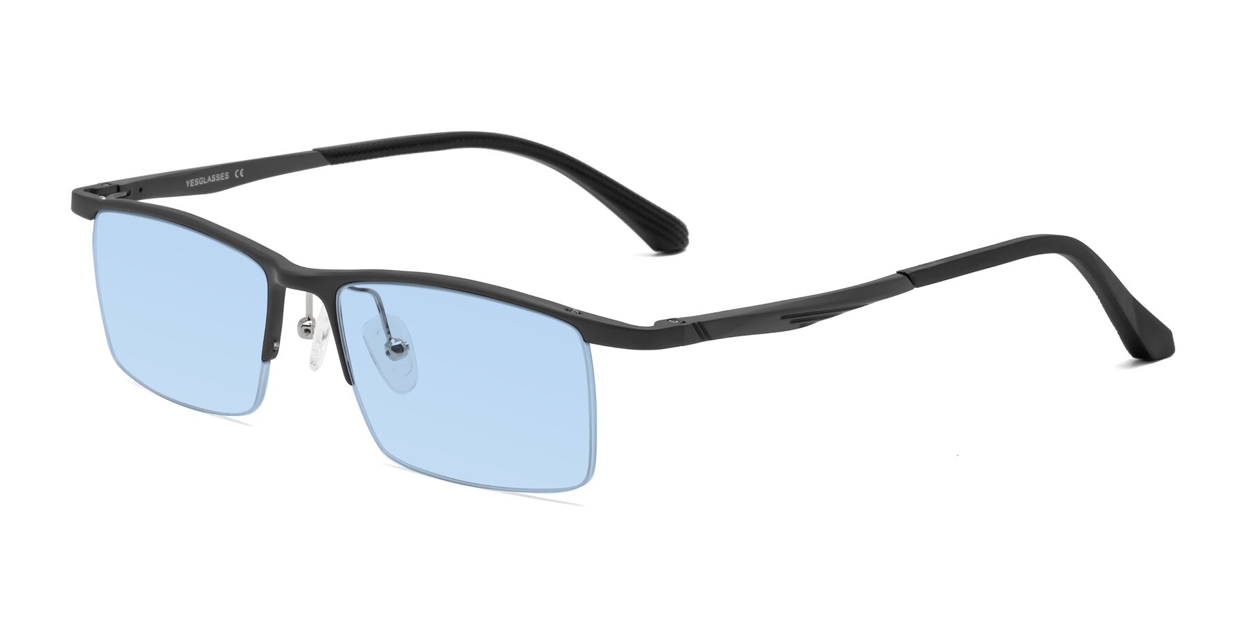 Angle of CX6236 in Gunmetal with Light Blue Tinted Lenses