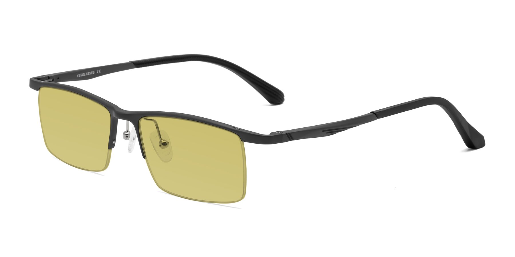 Angle of CX6236 in Gunmetal with Medium Champagne Tinted Lenses
