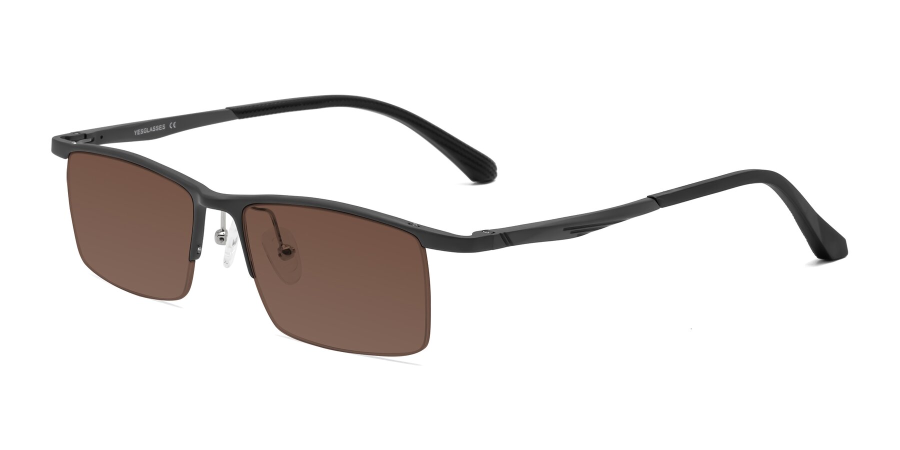 Angle of CX6236 in Gunmetal with Brown Tinted Lenses