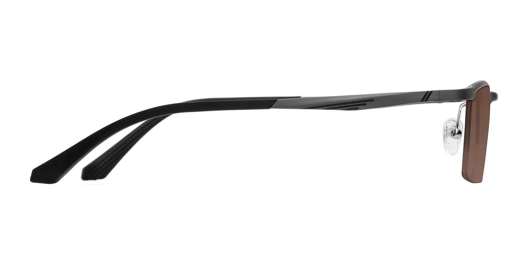Side of CX6236 in Gunmetal with Brown Tinted Lenses