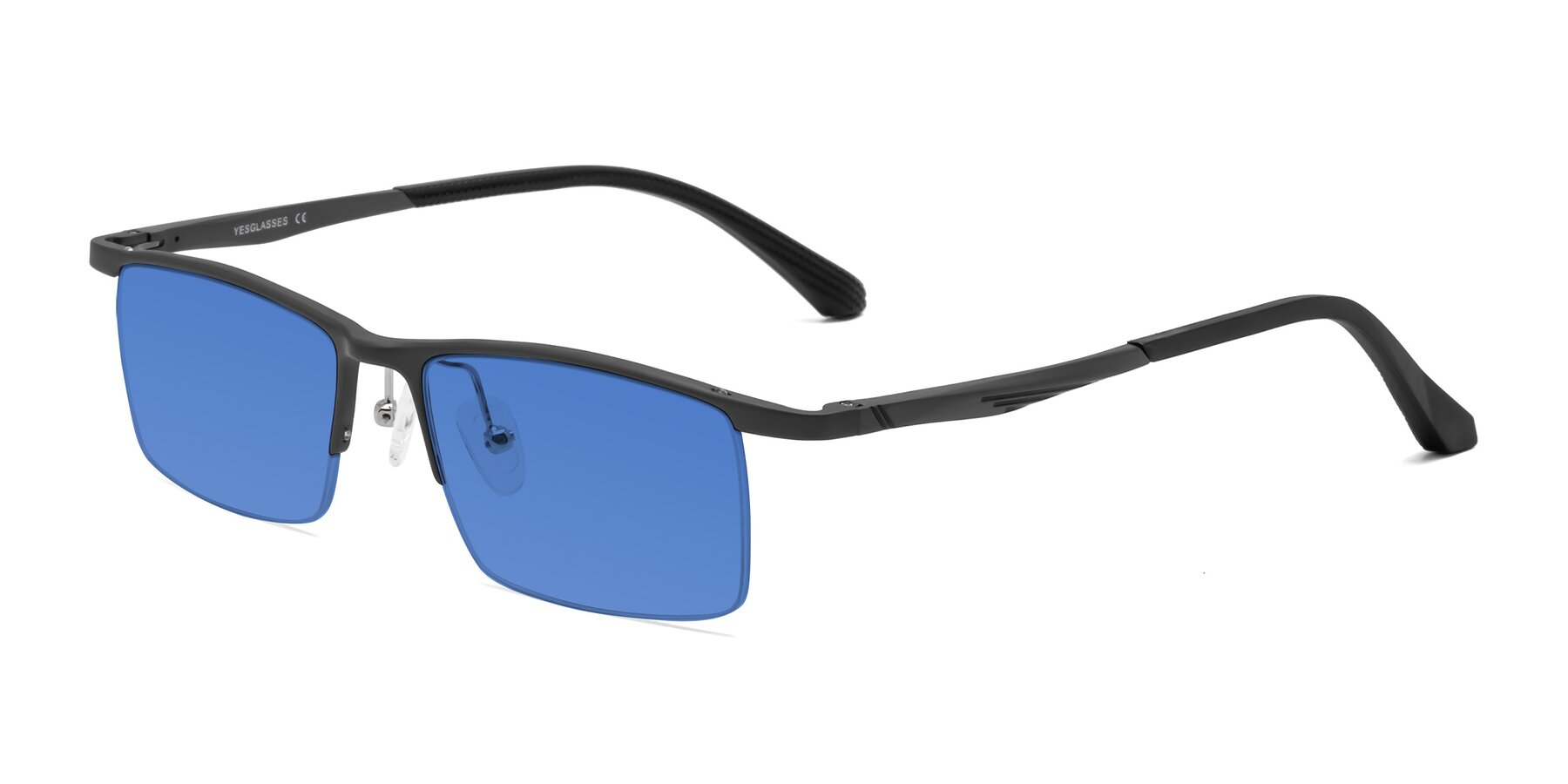 Angle of CX6236 in Gunmetal with Blue Tinted Lenses