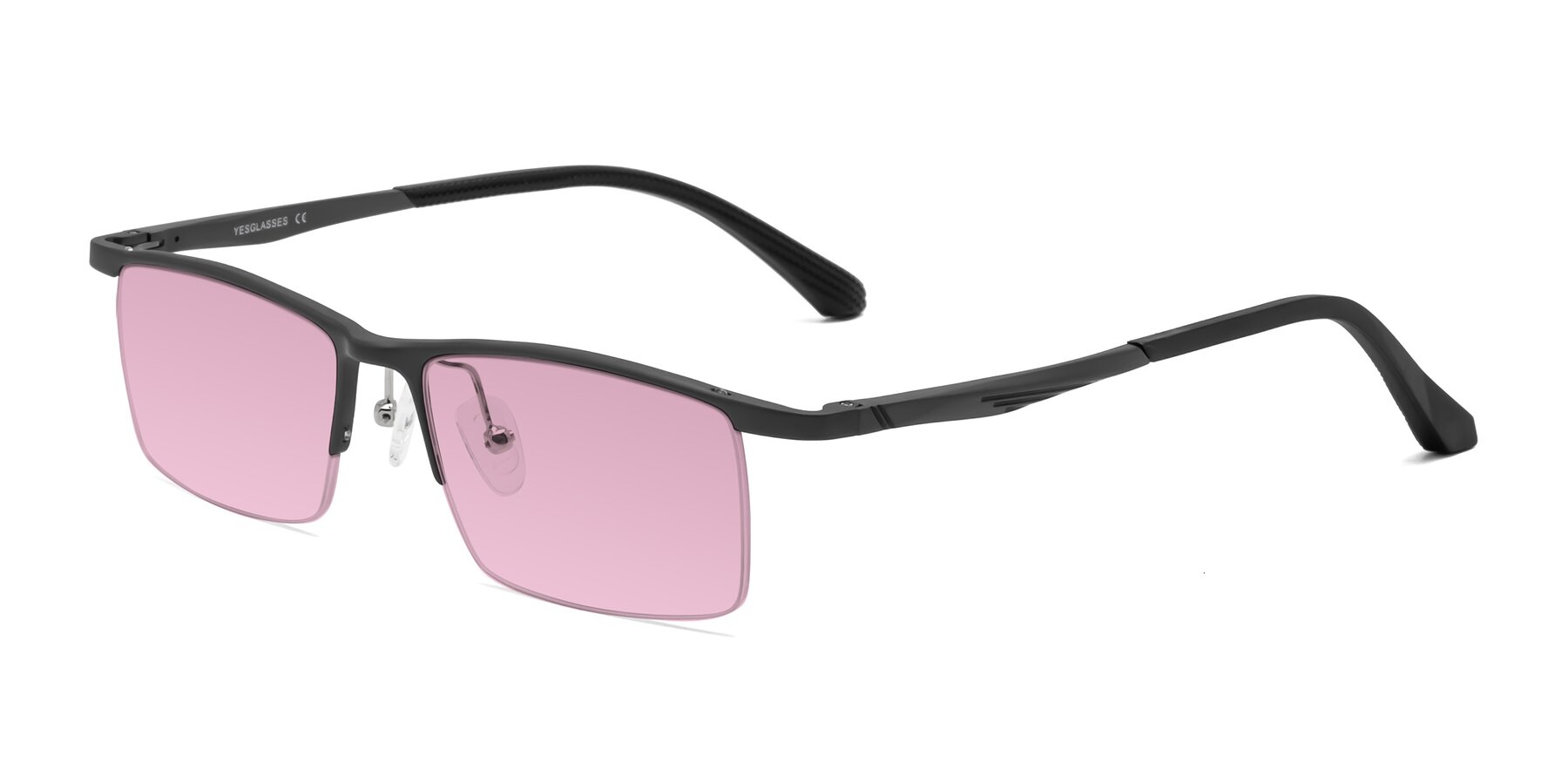 Angle of CX6236 in Gunmetal with Light Wine Tinted Lenses