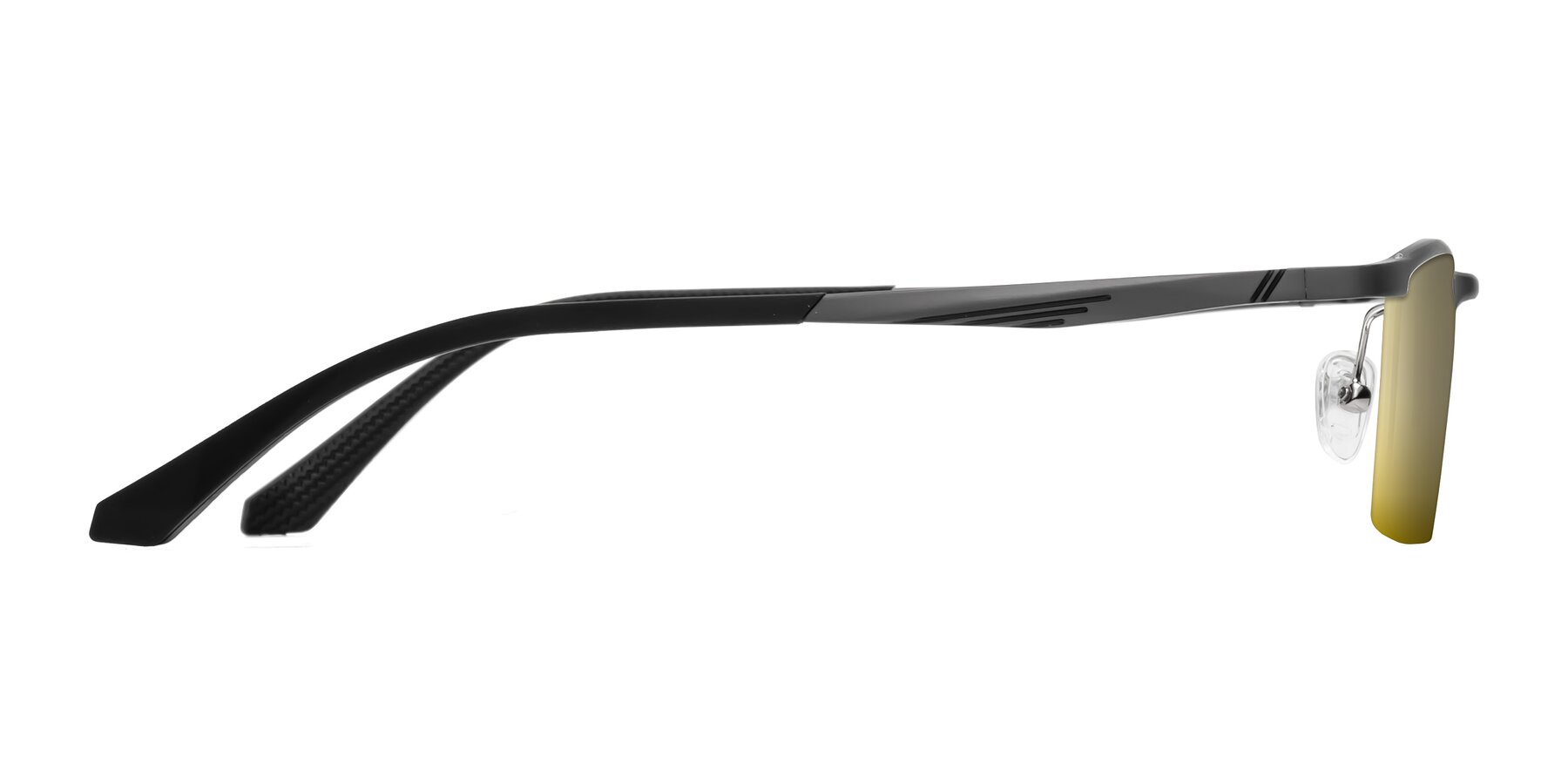 Side of CX6236 in Gunmetal with Gold Mirrored Lenses