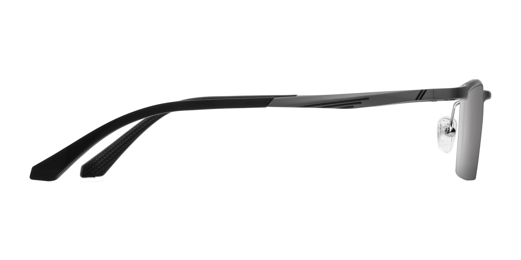 Side of CX6236 in Gunmetal with Silver Mirrored Lenses