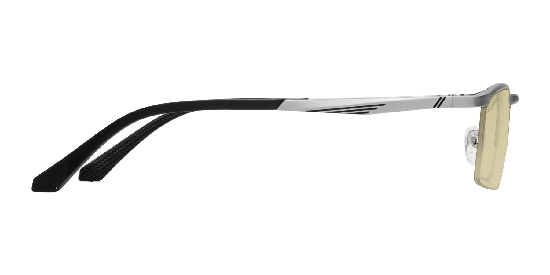 Side of CX6236 in Silver with Light Champagne Tinted Lenses