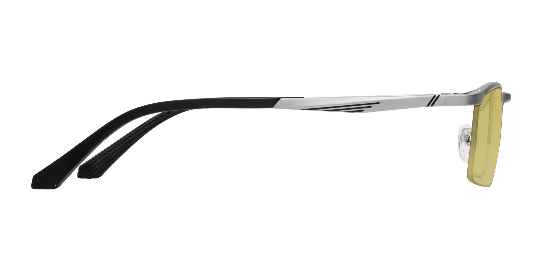 Side of CX6236 in Silver with Medium Champagne Tinted Lenses