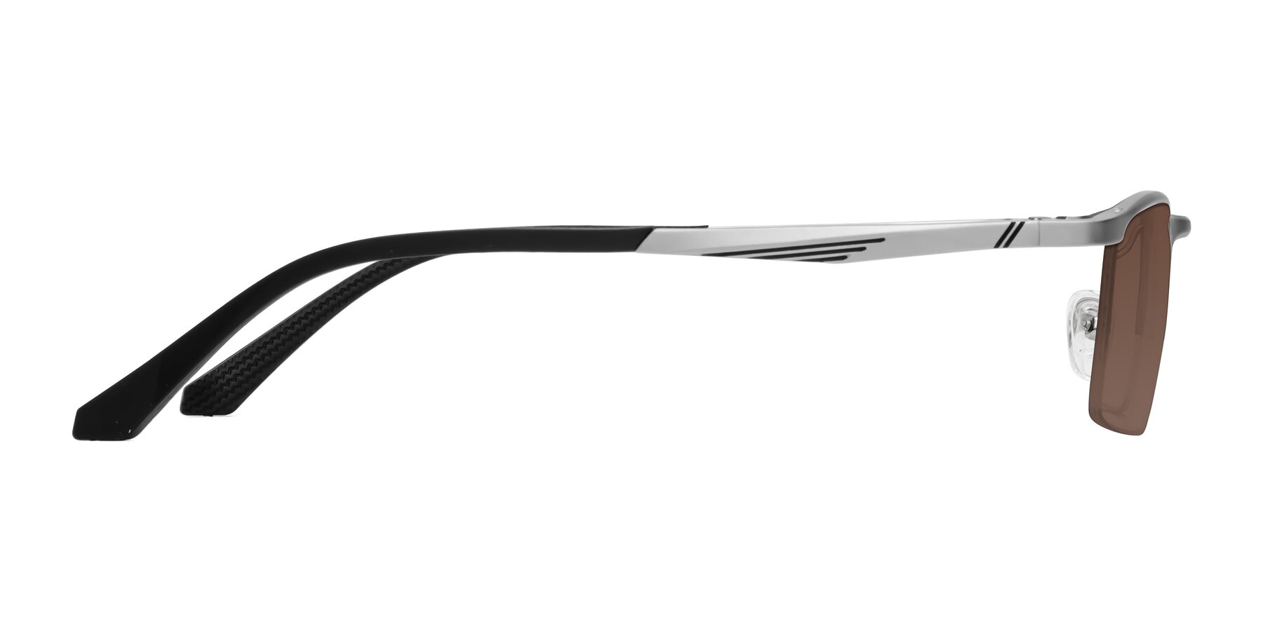 Side of CX6236 in Silver with Brown Tinted Lenses