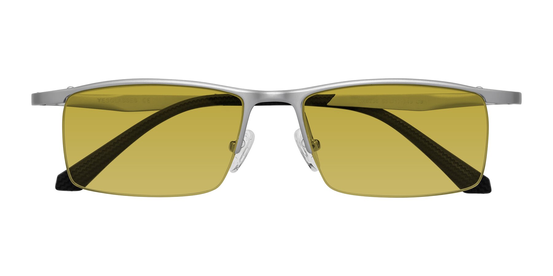 Folded Front of CX6236 in Silver with Champagne Tinted Lenses