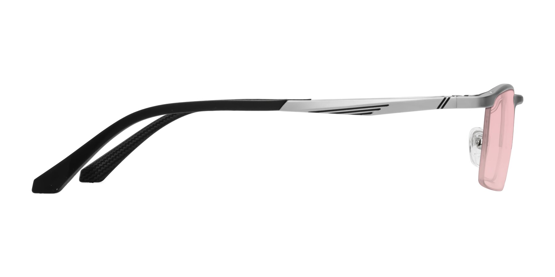 Side of CX6236 in Silver with Light Garnet Tinted Lenses