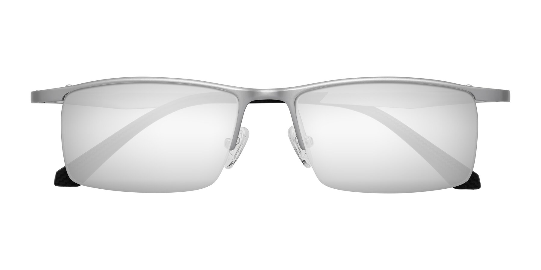 Folded Front of CX6236 in Silver with Silver Mirrored Lenses