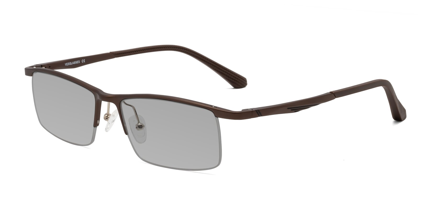 Angle of CX6236 in Coffee with Light Gray Tinted Lenses