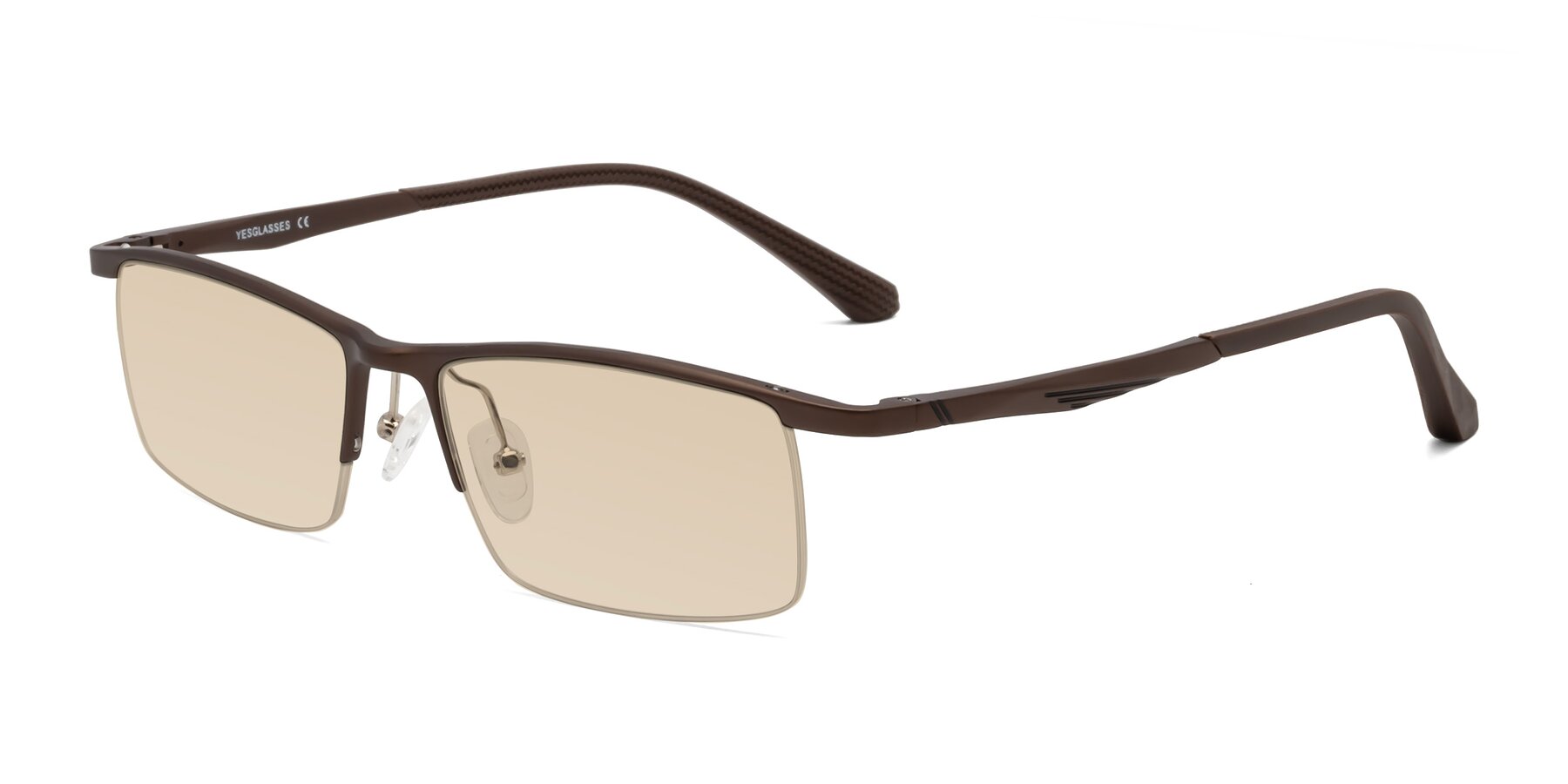 Angle of CX6236 in Coffee with Light Brown Tinted Lenses