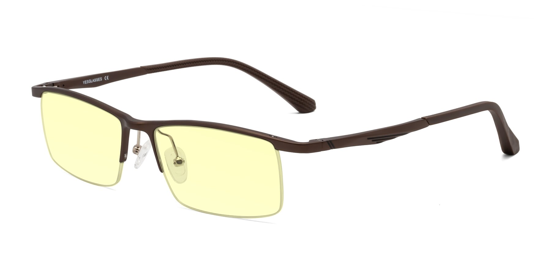 Angle of CX6236 in Coffee with Light Yellow Tinted Lenses